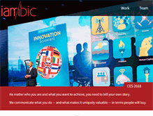 Tablet Screenshot of iambicpr.com